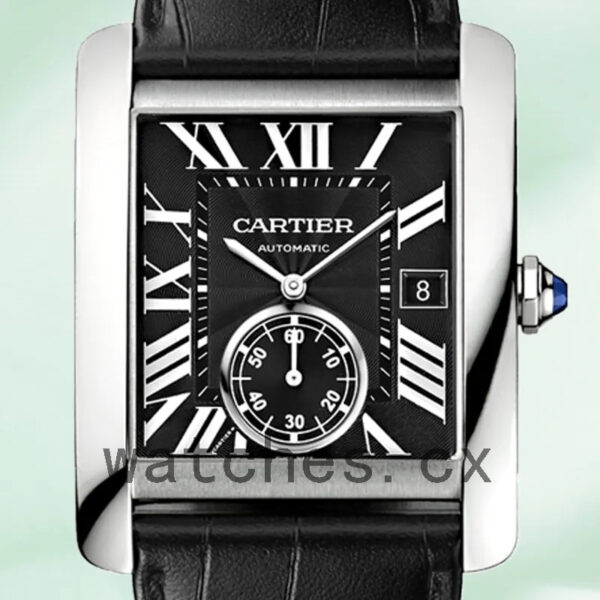 Cartier Tank MC 36mm W5330004 Men’s Silver-tone Leather Strap Replica Watches