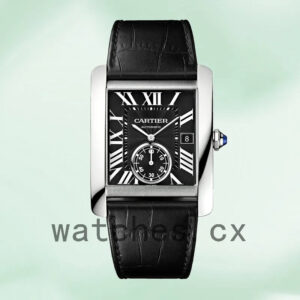 Cartier Tank MC 36mm W5330004 Men’s Silver-tone Leather Strap Replica Watches