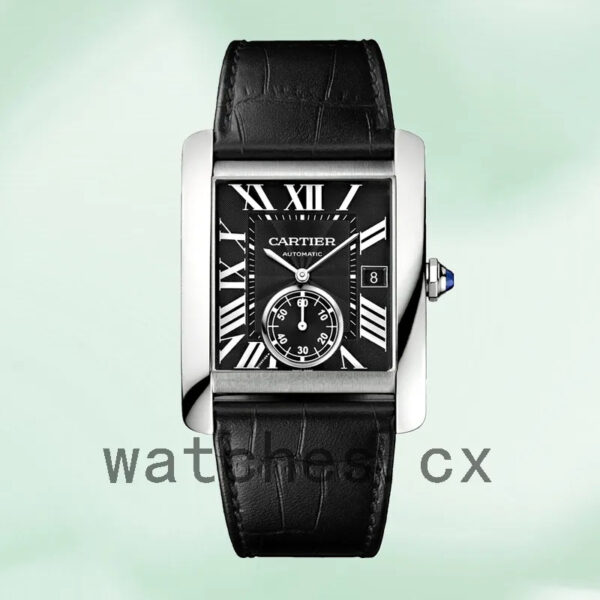Cartier Tank MC 36mm W5330004 Men’s Silver-tone Leather Strap Replica Watches