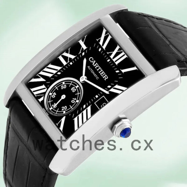 Cartier Tank MC 36mm W5330004 Men’s Silver-tone Leather Strap Replica Watches