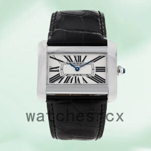 Cartier Tank Divan Men’s W6300655 40mm Silver-tone Quartz Replica Watches