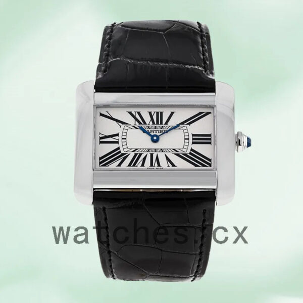 Cartier Tank Divan Men’s W6300655 40mm Silver-tone Quartz Replica Watches