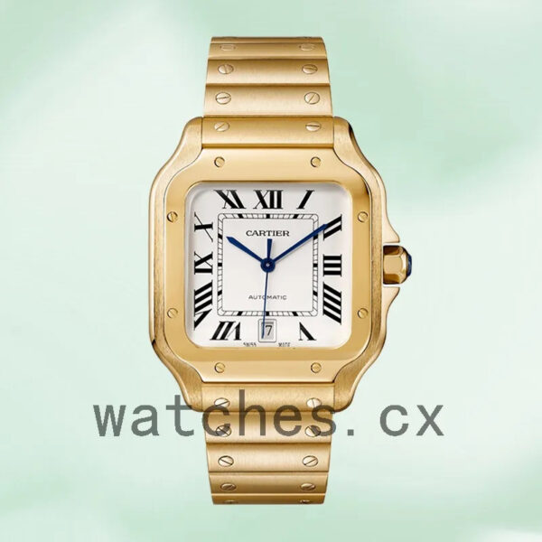 Cartier Santos WGSA0029 Men’s 39mm Bracelet White Dial Replica Watches