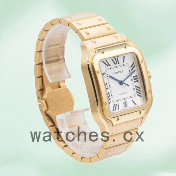 Cartier Santos WGSA0029 Men’s 39mm Bracelet White Dial Replica Watches