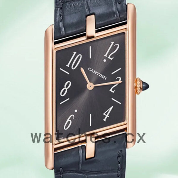 Cartier Tank Asymetrique Men’s 26mm WGTA0043 Black Dial Replica Watches