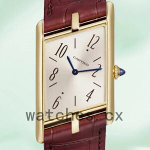 Cartier Tank Asymetrique 26mm WGTA0044 Men’s Gold-tone White Dial Replica Watches