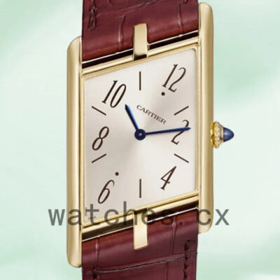 Cartier Tank Asymetrique 26mm WGTA0044 Men’s Gold-tone White Dial Replica Watches