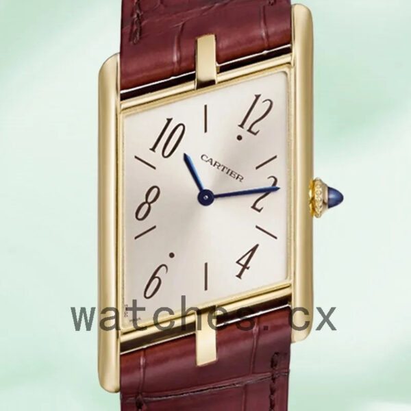 Cartier Tank Asymetrique 26mm WGTA0044 Men’s Gold-tone White Dial Replica Watches