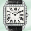 Cartier Santos Ladies 33mm WH100251 Silver-tone Quartz Replica Watches