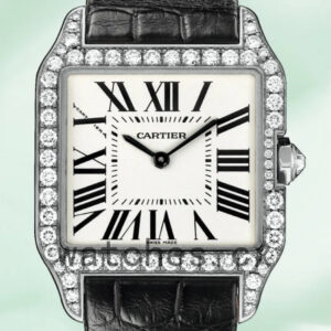 Cartier Santos Ladies 33mm WH100251 Silver-tone Quartz Replica Watches