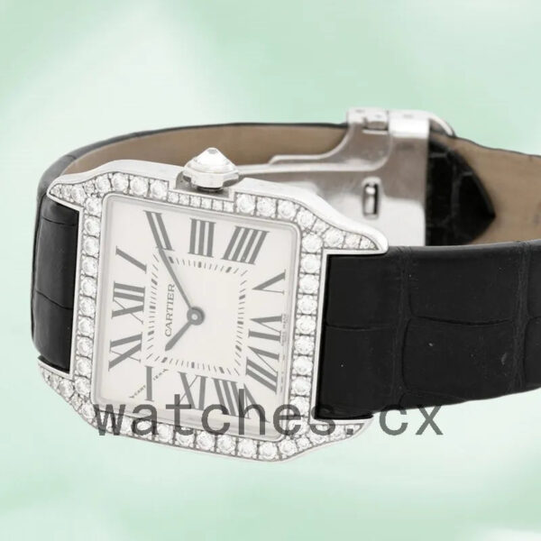 Cartier Santos Ladies 33mm WH100251 Silver-tone Quartz Replica Watches