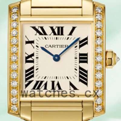 Cartier Tank Francaise Ladies 25mm/34mm WJTA0025 White Dial Quartz Replica Watches