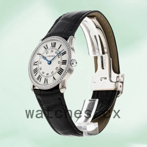 Cartier Ronde 30mm/36mm WR000251 Ladies White Dial Replica Watches