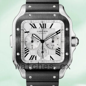 Cartier Santos 43mm WSSA0017 Men’s Silver Dial Replica Watches