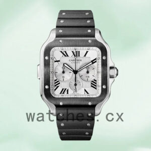 Cartier Santos 43mm WSSA0017 Men’s Silver Dial Replica Watches