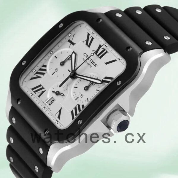 Cartier Santos 43mm WSSA0017 Men’s Silver Dial Replica Watches