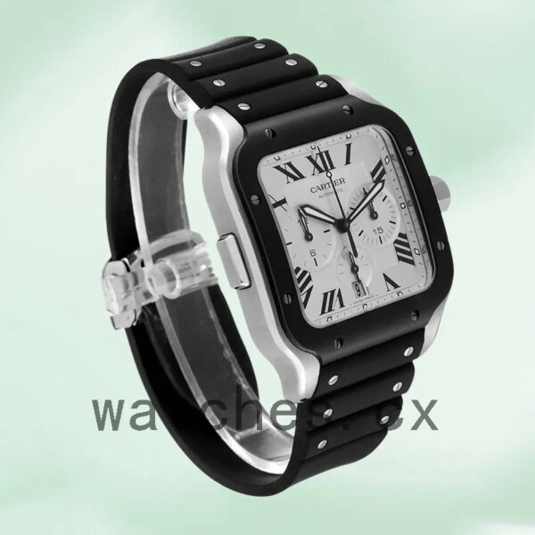 Cartier Santos 43mm WSSA0017 Men’s Silver Dial Replica Watches