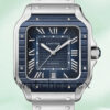 Cartier Santos WSSA0048 Men’s 39mm Silver-tone Replica Watches