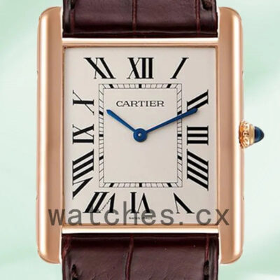Cartier Tank Louis W1560017 28mm/36mm Ladies/Men’s Rose Gold-tone Replica Watches