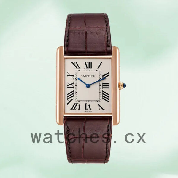 Cartier Tank Louis W1560017 28mm/36mm Ladies/Men’s Rose Gold-tone Replica Watches - Image 2