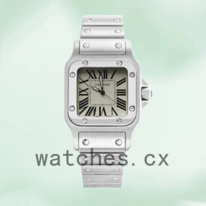 Cartier Santos Ladies 28mm W20056D6 Quartz Silver-tone Replica Watches