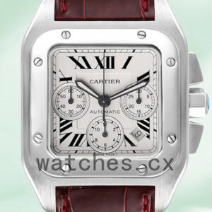 Cartier Santos Men’s 42mm W20090X8 Quartz Silver-tone Replica Watches