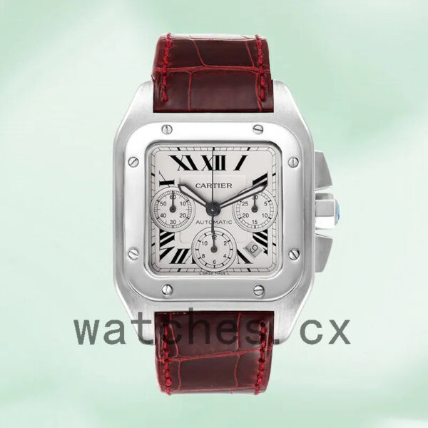 Cartier Santos Men’s 42mm W20090X8 Quartz Silver-tone Replica Watches
