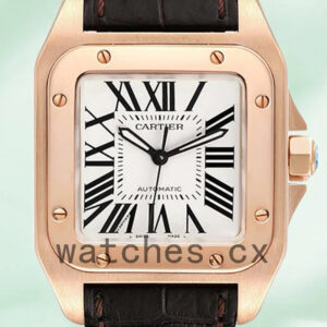 Cartier Santos 39mm Men’s W20108Y1 Rose Gold-tone Replica Watches