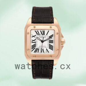Cartier Santos 39mm Men’s W20108Y1 Rose Gold-tone Replica Watches