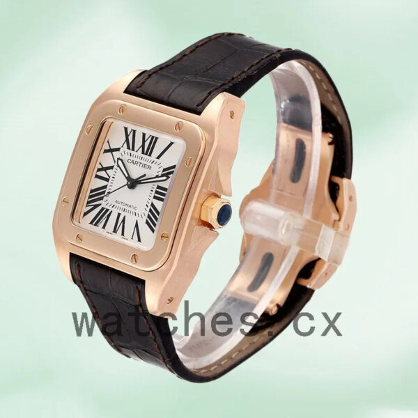 Cartier Santos 39mm Men’s W20108Y1 Rose Gold-tone Replica Watches
