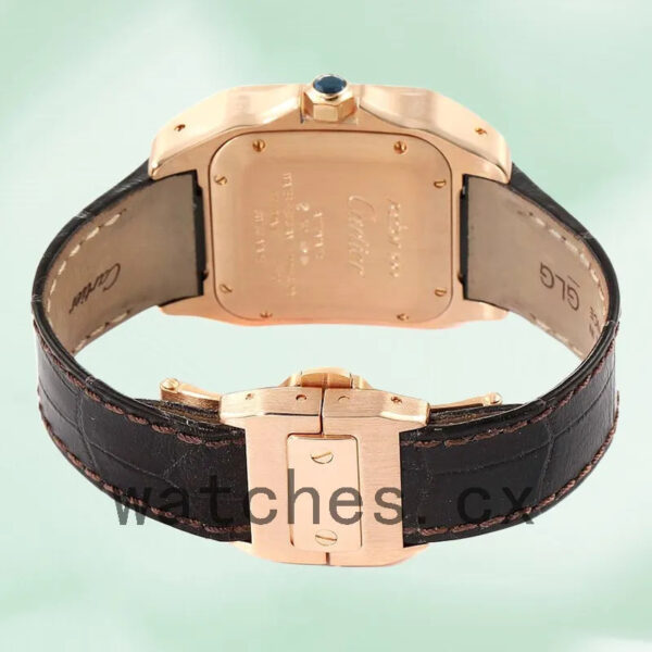Cartier Santos 39mm Men’s W20108Y1 Rose Gold-tone Replica Watches - Image 4