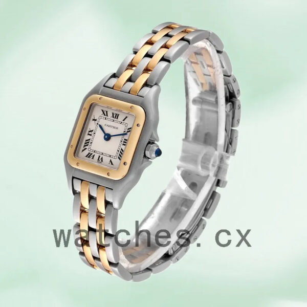Cartier Panthere Ladies W25029B6 27mm/32mm Silver-tone White Dial Replica Watches