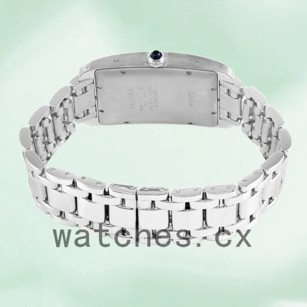 Cartier Tank Americaine 27mm W26032L1 Unisex Silver-tone Replica Watches - Image 4