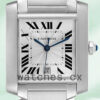 Cartier Tank Francaise W51002Q3 34mm Unisex Silver Dial Bracelet Replica Watches