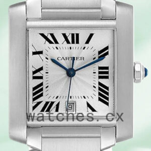 Cartier Tank Francaise W51002Q3 34mm Unisex Silver Dial Bracelet Replica Watches