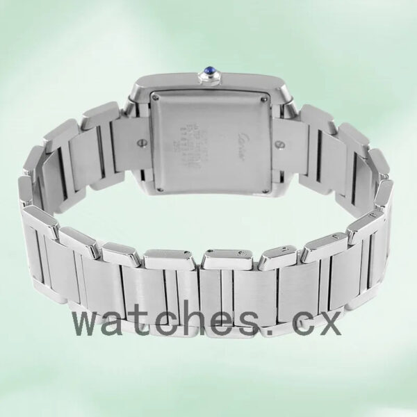Cartier Tank Francaise W51002Q3 34mm Unisex Silver Dial Bracelet Replica Watches - Image 4