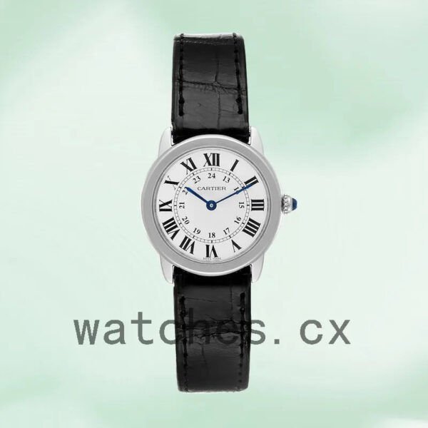 Cartier Ronde W6700155 35mm Ladies Strap Silver-tone Replica Watches
