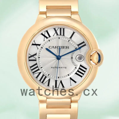 Cartier Ballon Bleu 42mm/36mm W69005Z2 Men’s White Dial Replica Watches