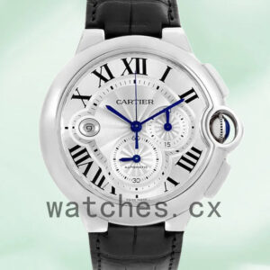 Cartier Ballon Bleu Men’s 47mm W6920003 Silver Dial Silver-tone Replica Watches