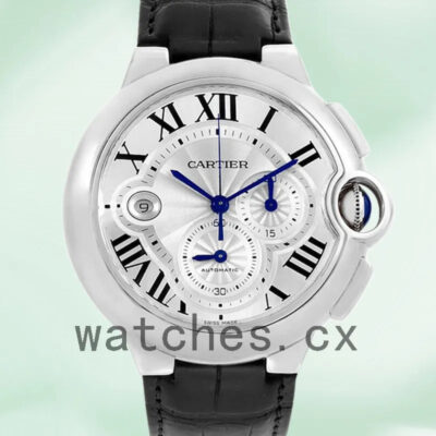 Cartier Ballon Bleu Men’s 47mm W6920003 Silver Dial Silver-tone Replica Watches