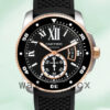 Cartier Cle De Cartier 43mm Men’s W7100055 Silver-tone Black Dial Replica Watches