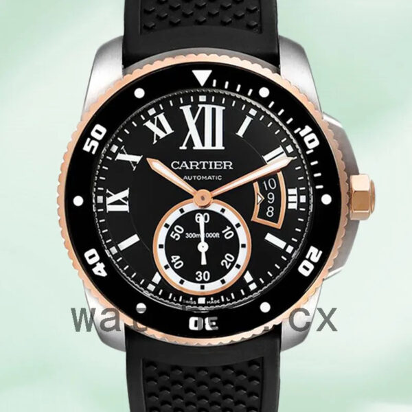 Cartier Cle De Cartier 43mm Men’s W7100055 Silver-tone Black Dial Replica Watches
