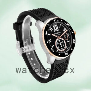 Cartier Cle De Cartier 43mm Men’s W7100055 Silver-tone Black Dial Replica Watches