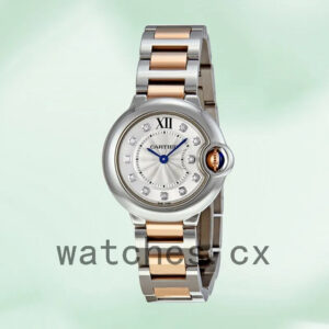 Cartier Ballon Bleu WE902030 36mm/28mm Ladies Silver-tone Replica Watches