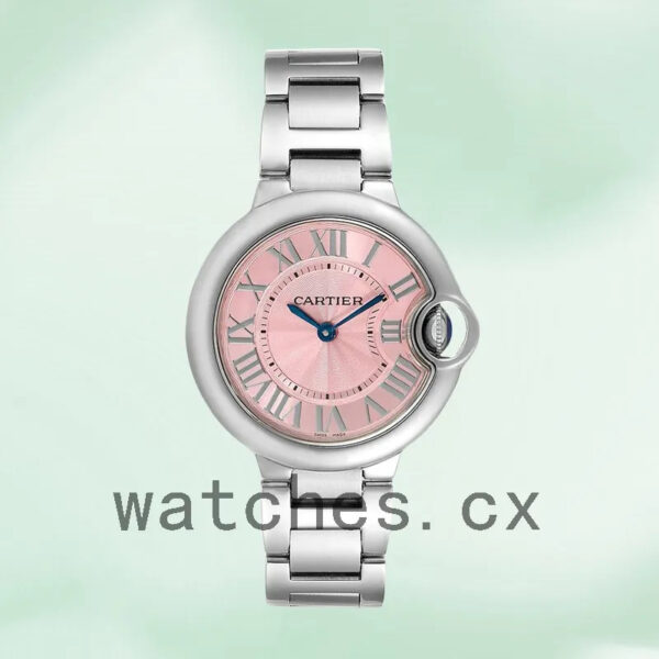 Cartier Ballon Bleu 36mm WSBB0033 Ladies Silver-tone Bracelet Replica Watches