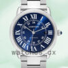 Cartier Ronde Men’s 36mm WSRN0023 Blue Dial Replica Watches