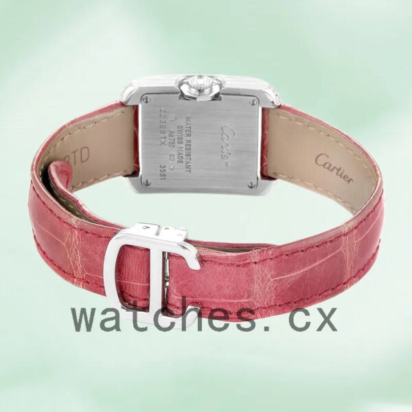 Cartier Tank Anglaise Ladies WT100015 30mm Silver-tone Silver Dial Replica Watches - Image 4