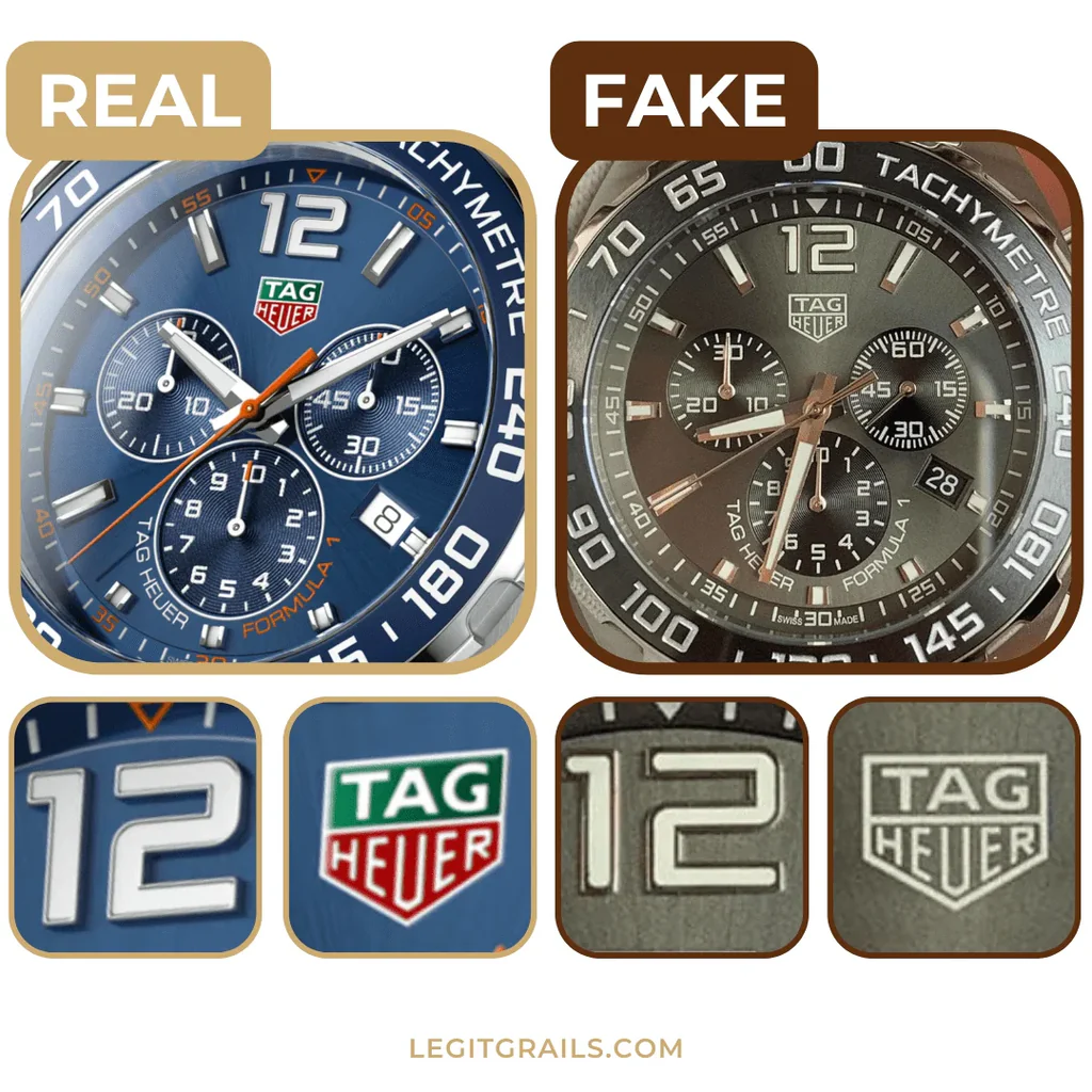 Comparison of TAG Heuer replica watches and genuine models best 2025