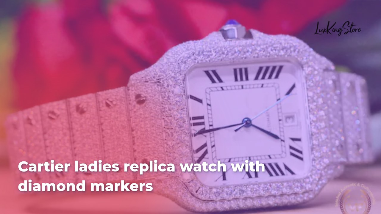Cartier Ladies Replica Watch with Diamond Markers