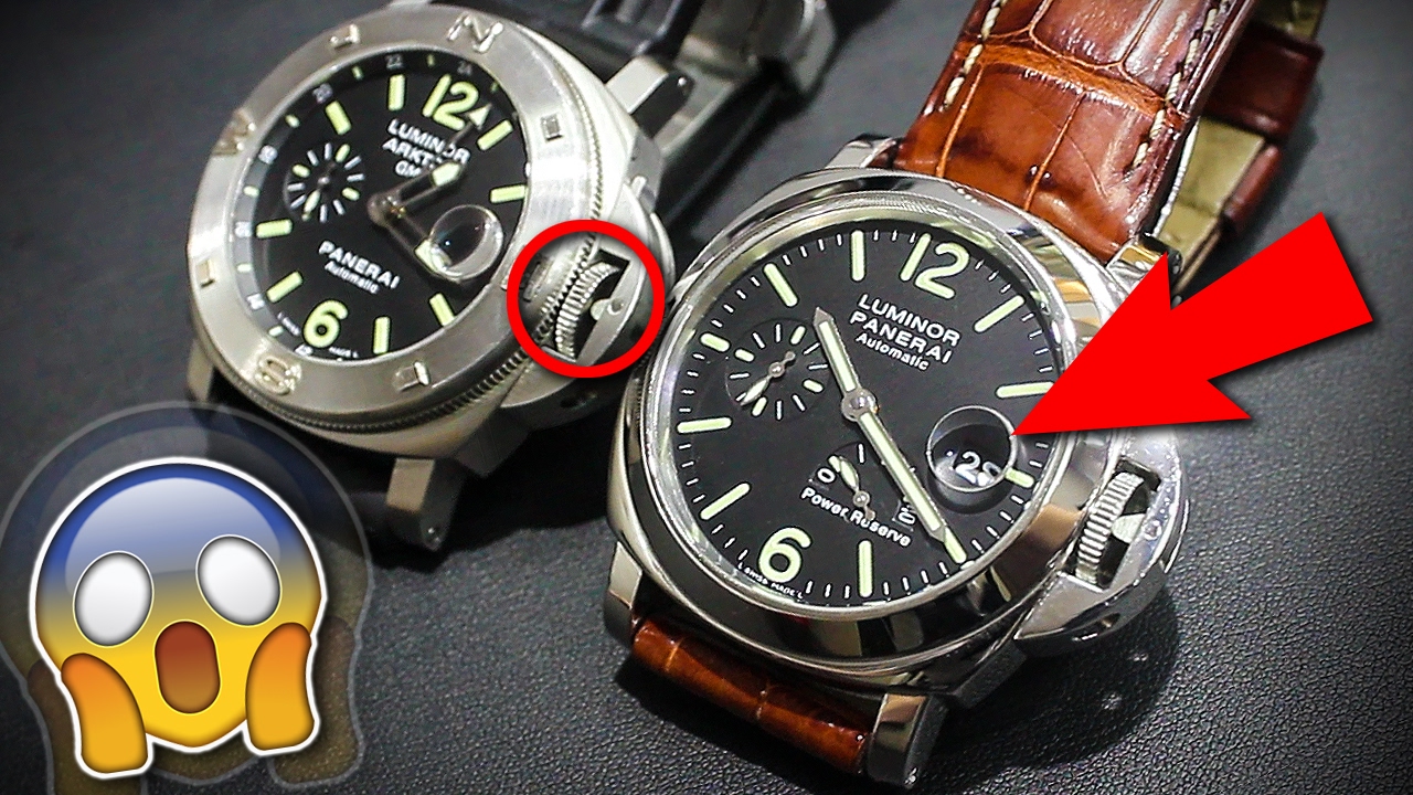 Comparison of the panerai luminor marina 44mm 1:1 clone with original model review